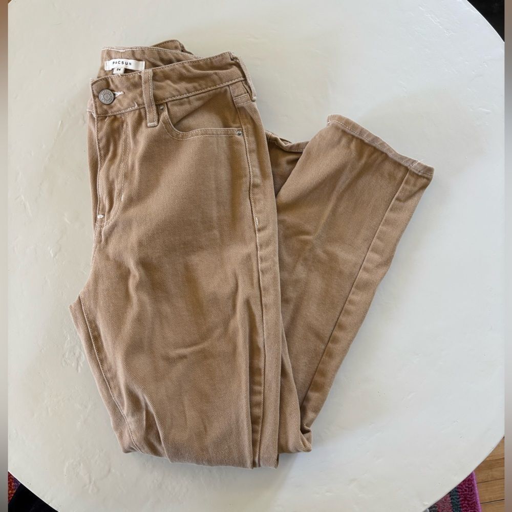 PacSun Straight Cropped High-Rise Jeans